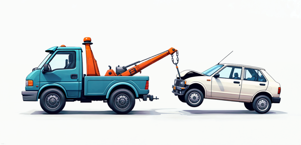 Flatbed towing is the best way to safely move a car.
